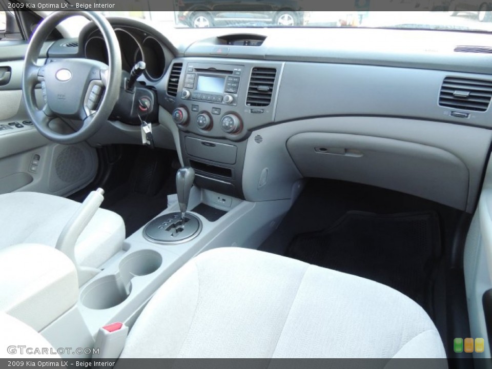 Beige Interior Dashboard for the 2009 Kia Optima LX #78729902