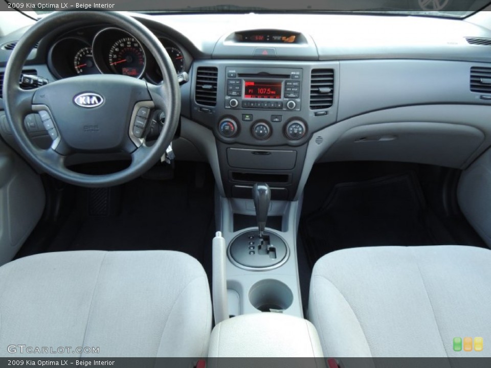 Beige Interior Dashboard for the 2009 Kia Optima LX #78730019