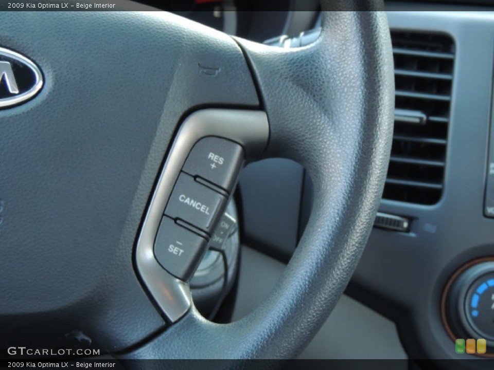 Beige Interior Controls for the 2009 Kia Optima LX #78730081