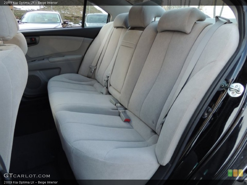 Beige Interior Rear Seat for the 2009 Kia Optima LX #78730177
