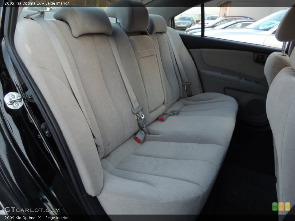 Beige Interior Rear Seat for the 2009 Kia Optima LX #78730223