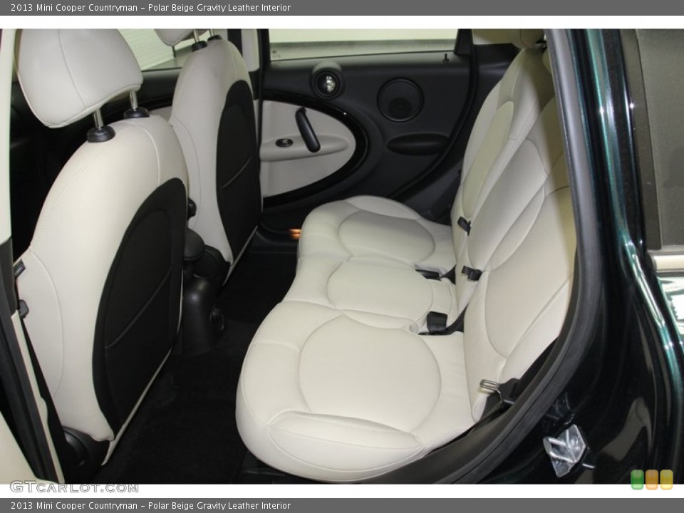 Polar Beige Gravity Leather Interior Rear Seat for the 2013 Mini Cooper Countryman #78730289