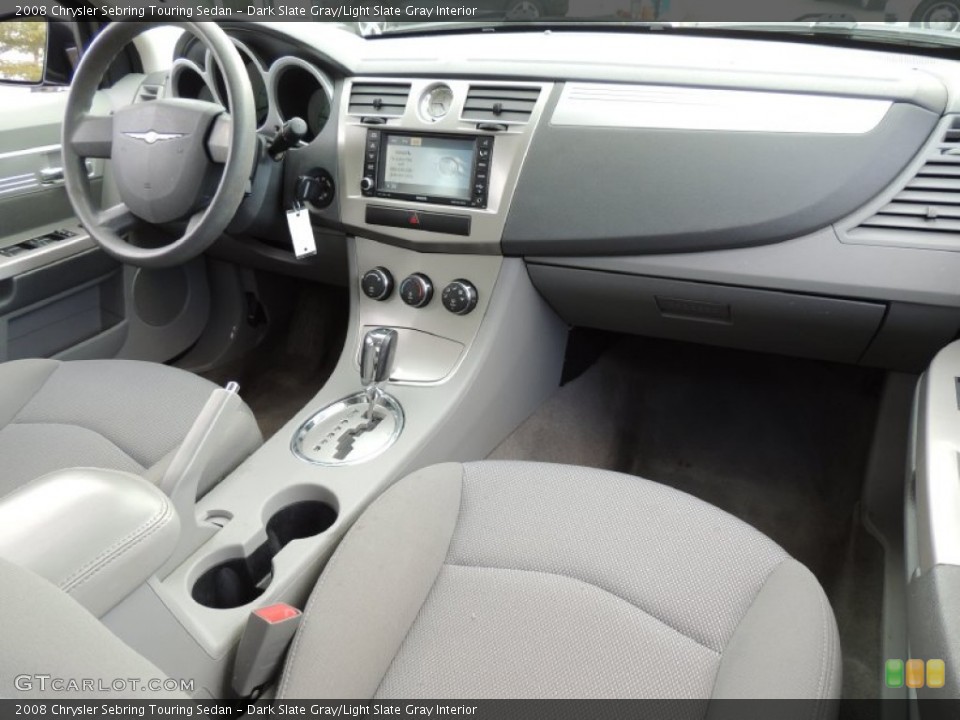 Dark Slate Gray/Light Slate Gray Interior Dashboard for the 2008 Chrysler Sebring Touring Sedan #78730447