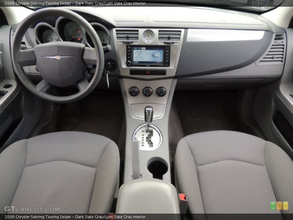 Dark Slate Gray/Light Slate Gray Interior Dashboard for the 2008 Chrysler Sebring Touring Sedan #78730510