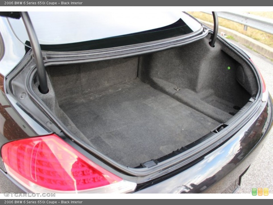 Black Interior Trunk for the 2006 BMW 6 Series 650i Coupe #78731060