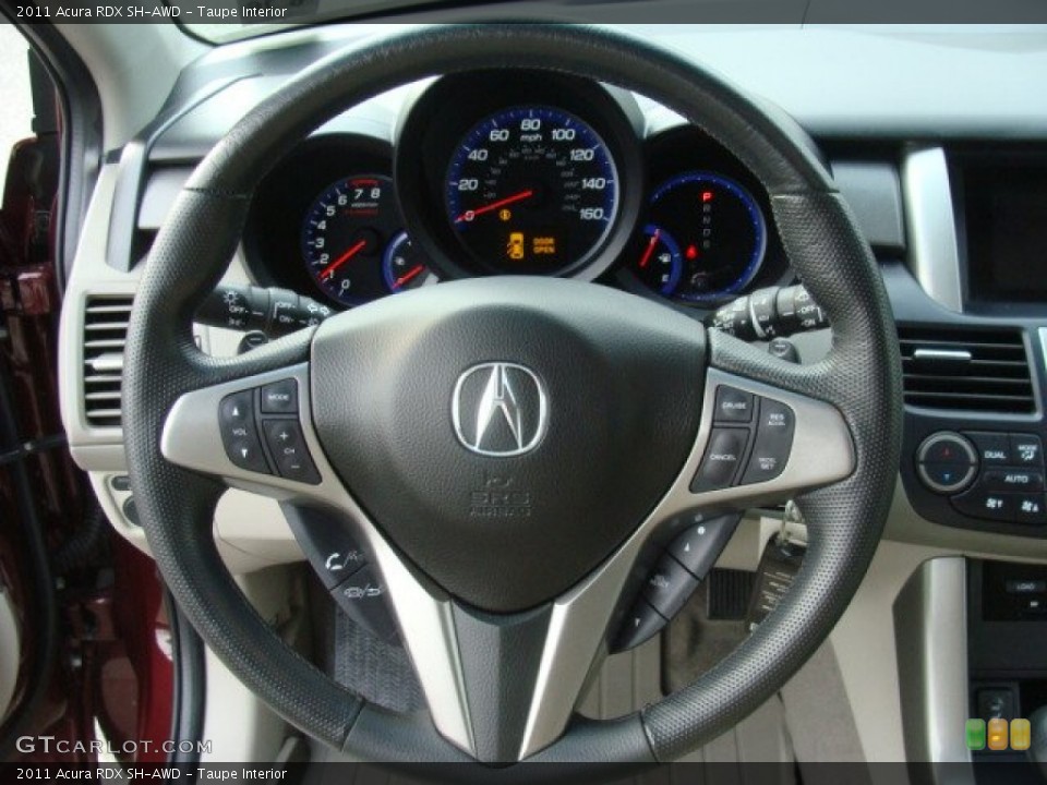 Taupe Interior Steering Wheel for the 2011 Acura RDX SH-AWD #78732317