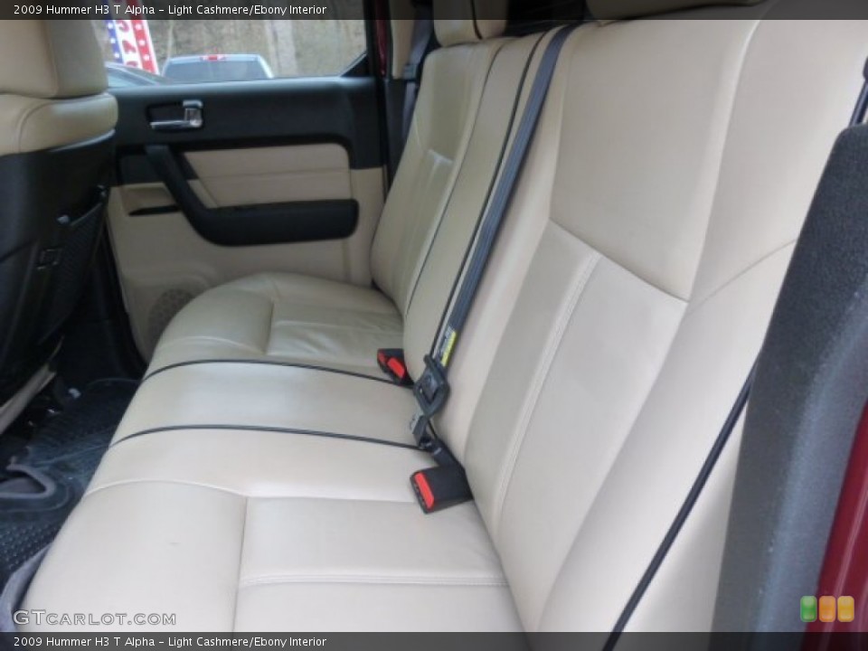 Light Cashmere/Ebony Interior Rear Seat for the 2009 Hummer H3 T Alpha #78733138