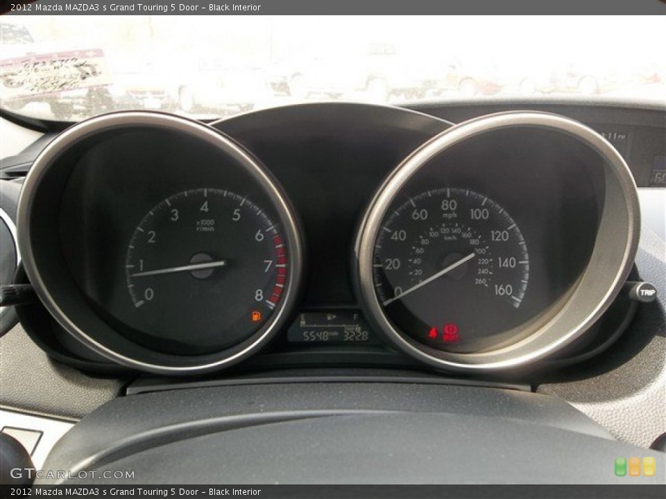 Black Interior Gauges for the 2012 Mazda MAZDA3 s Grand Touring 5 Door #78733937