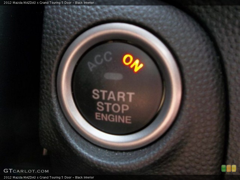Black Interior Controls for the 2012 Mazda MAZDA3 s Grand Touring 5 Door #78734008