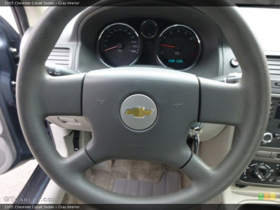 Gray Interior Steering Wheel for the 2005 Chevrolet Cobalt Sedan #78734042