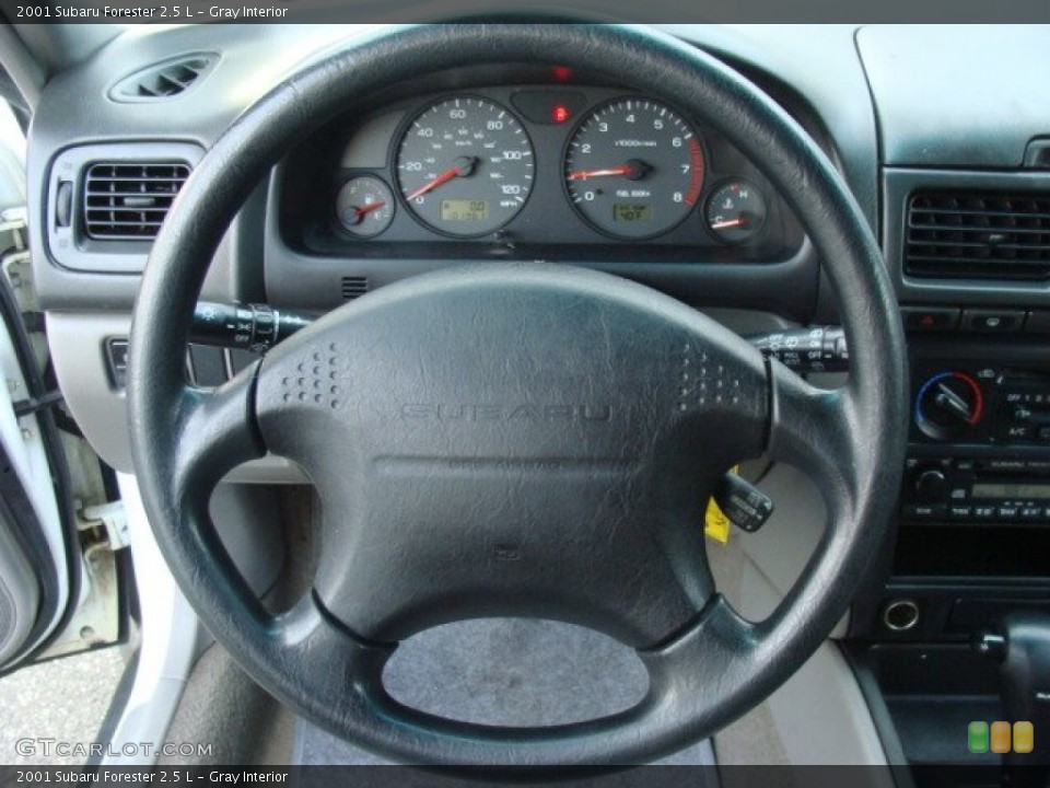 Gray Interior Steering Wheel for the 2001 Subaru Forester 2.5 L #78734741