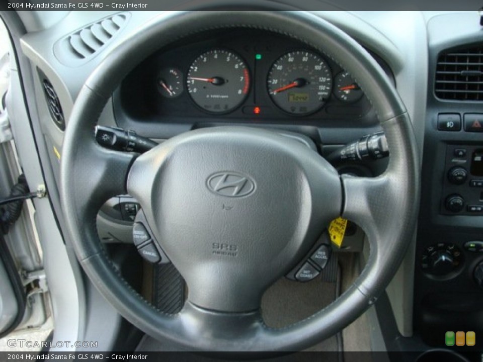 Gray Interior Steering Wheel for the 2004 Hyundai Santa Fe GLS 4WD #78735029