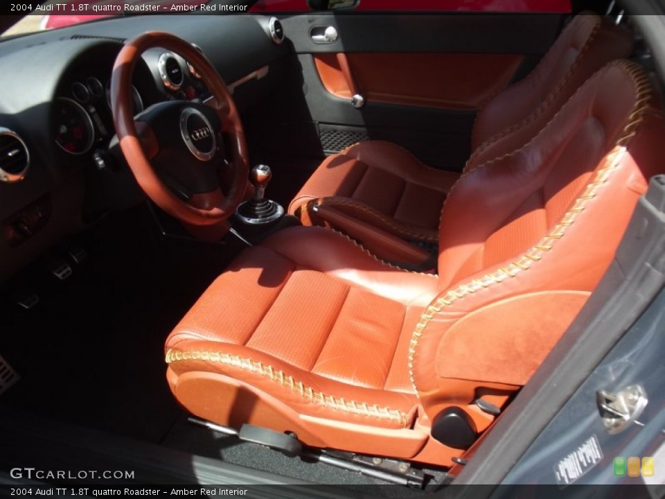 Amber Red Interior Photo for the 2004 Audi TT 1.8T quattro Roadster #78735326