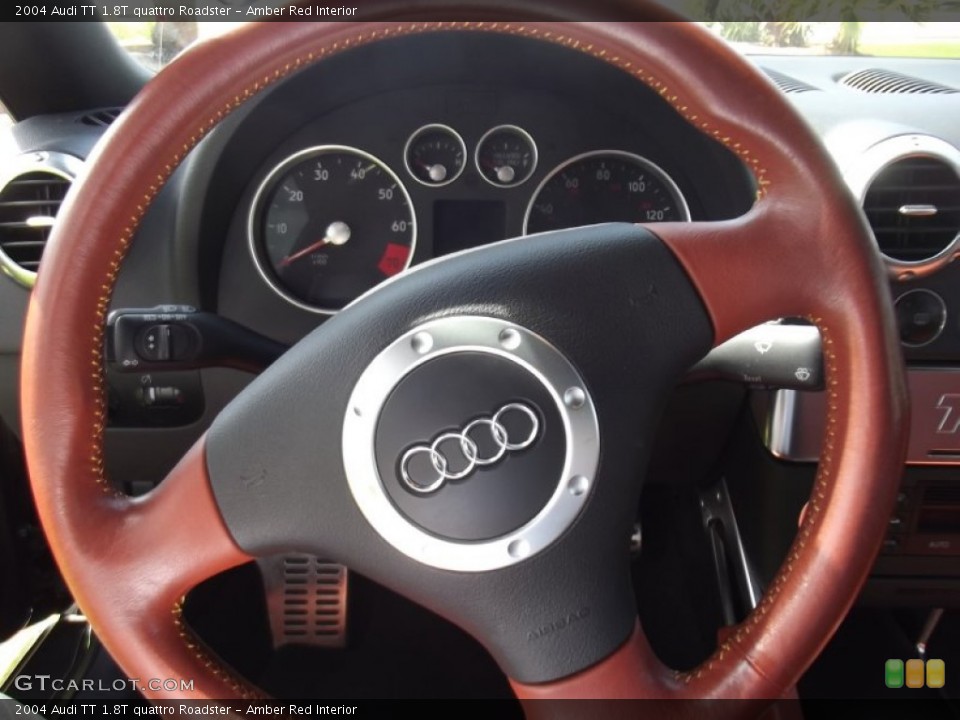Amber Red Interior Steering Wheel for the 2004 Audi TT 1.8T quattro Roadster #78735369