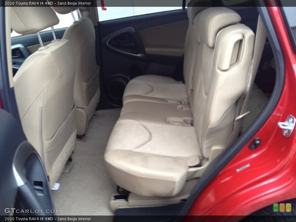 Sand Beige Interior Rear Seat for the 2010 Toyota RAV4 I4 4WD #78735472