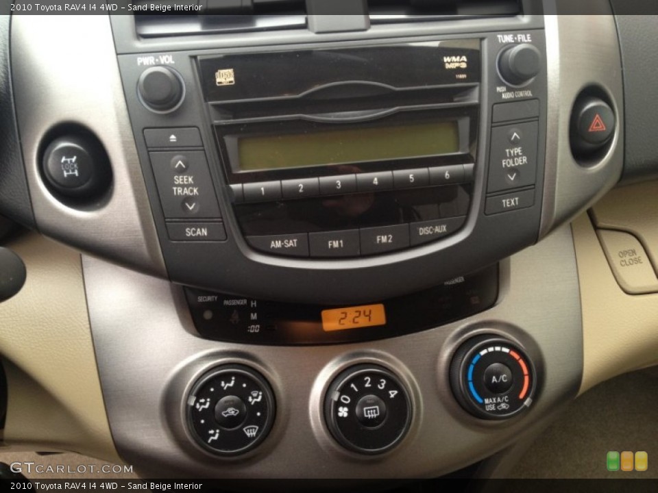 Sand Beige Interior Controls for the 2010 Toyota RAV4 I4 4WD #78735641