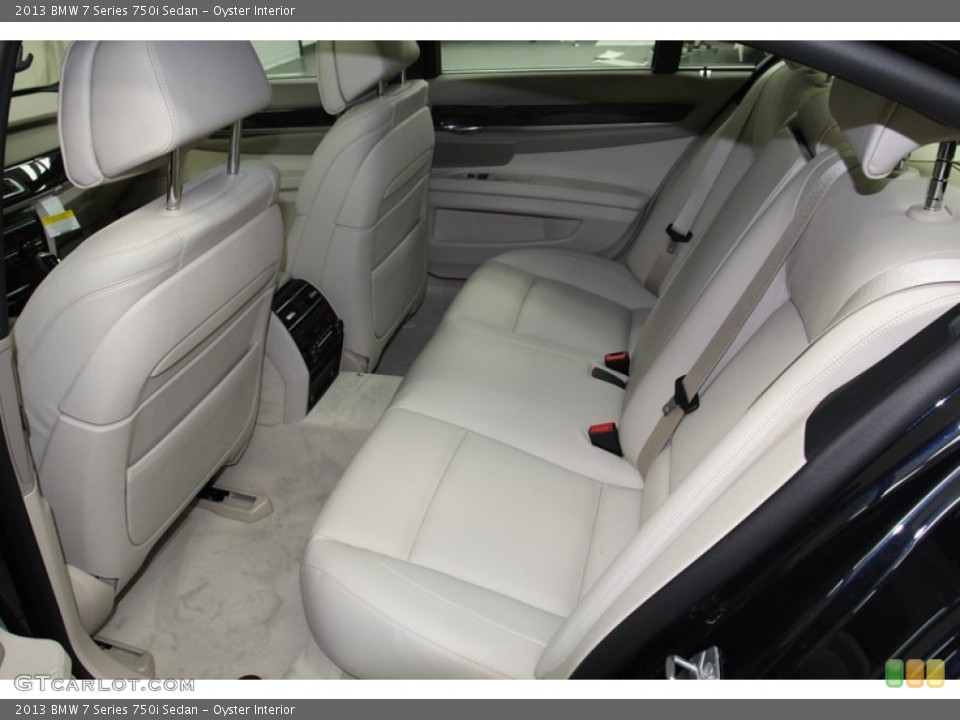 Oyster Interior Rear Seat for the 2013 BMW 7 Series 750i Sedan #78735872