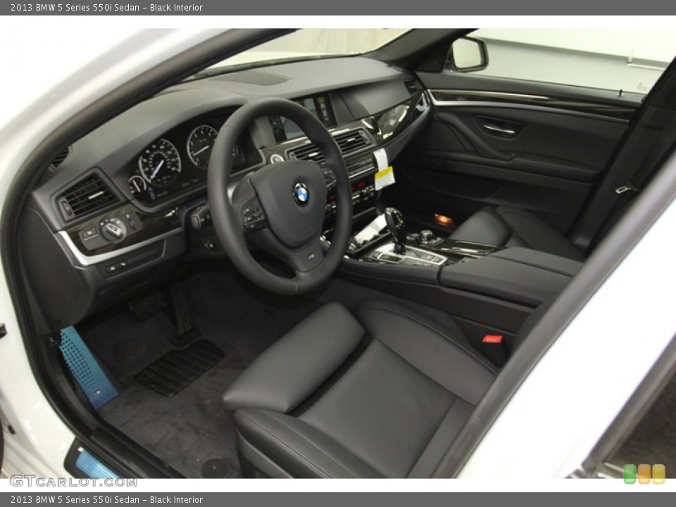 Black Interior Prime Interior for the 2013 BMW 5 Series 550i Sedan #78737203