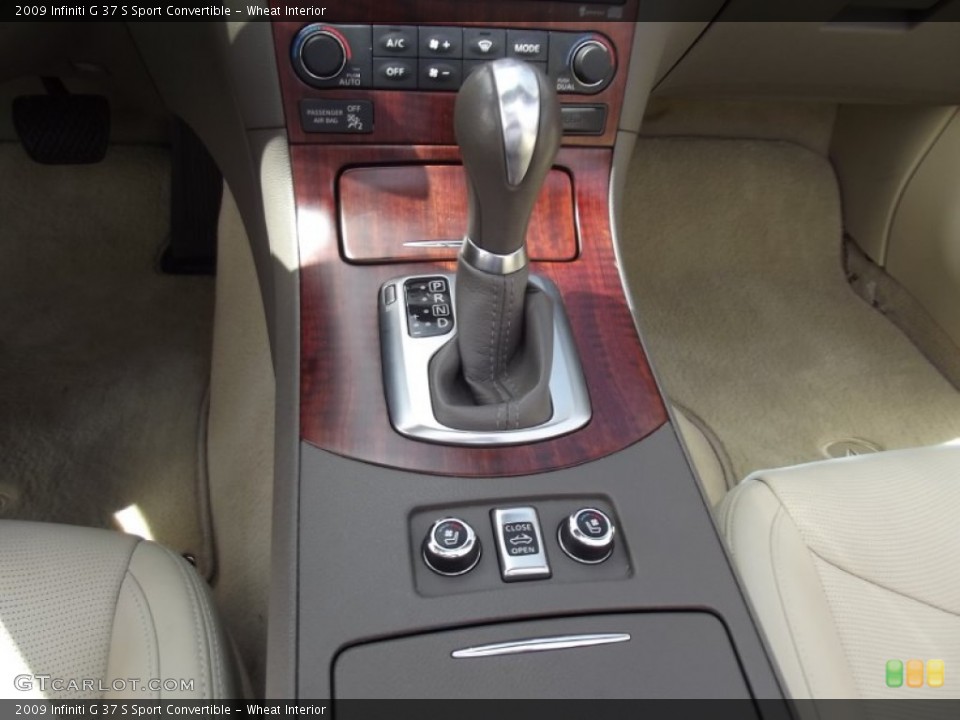 Wheat Interior Transmission for the 2009 Infiniti G 37 S Sport Convertible #78737389