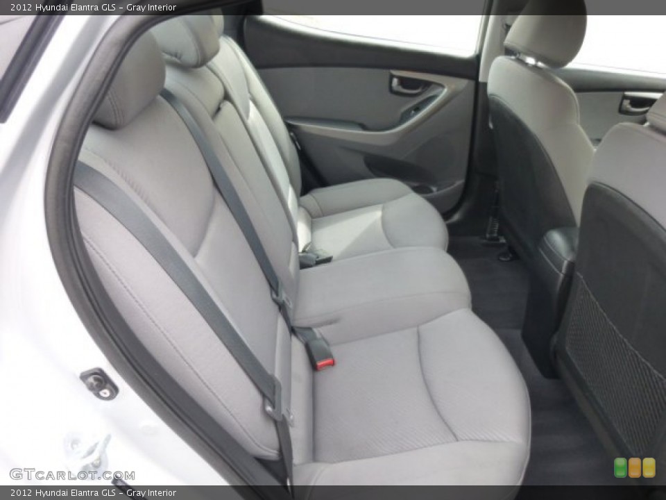 Gray Interior Rear Seat for the 2012 Hyundai Elantra GLS #78737726