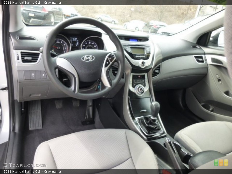Gray Interior Prime Interior for the 2012 Hyundai Elantra GLS #78737789