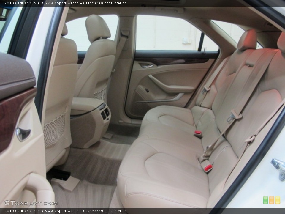 Cashmere/Cocoa Interior Rear Seat for the 2010 Cadillac CTS 4 3.6 AWD Sport Wagon #78739298