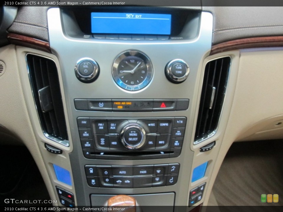 Cashmere/Cocoa Interior Controls for the 2010 Cadillac CTS 4 3.6 AWD Sport Wagon #78739481