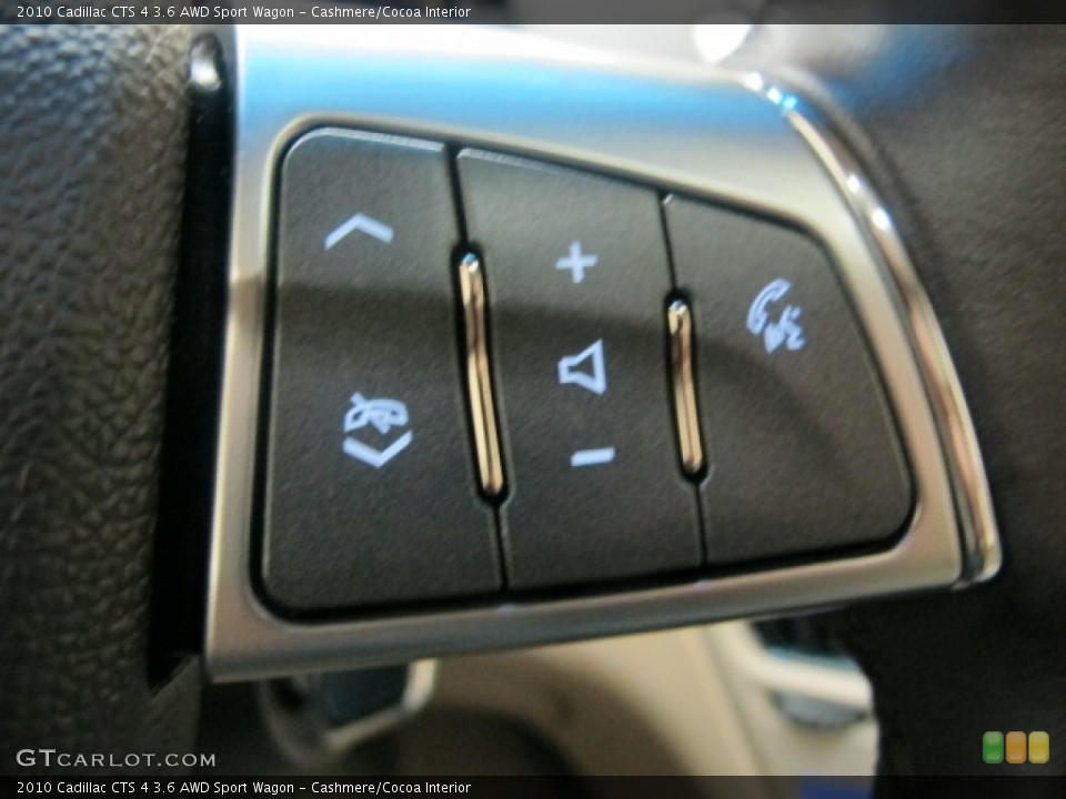 Cashmere/Cocoa Interior Controls for the 2010 Cadillac CTS 4 3.6 AWD Sport Wagon #78739523