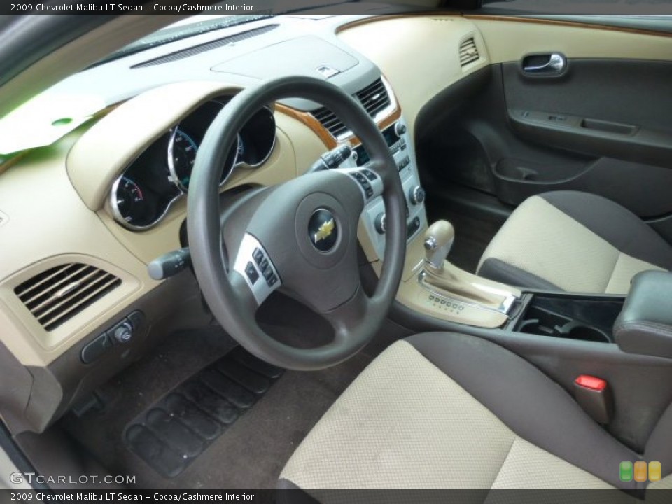 Cocoa/Cashmere Interior Prime Interior for the 2009 Chevrolet Malibu LT Sedan #78743234