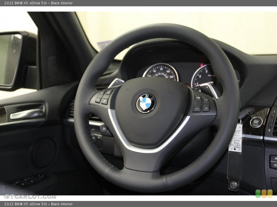 Black Interior Steering Wheel for the 2013 BMW X5 xDrive 50i #78743513