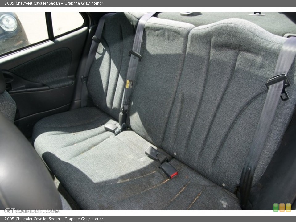Graphite Gray Interior Rear Seat for the 2005 Chevrolet Cavalier Sedan #78744327