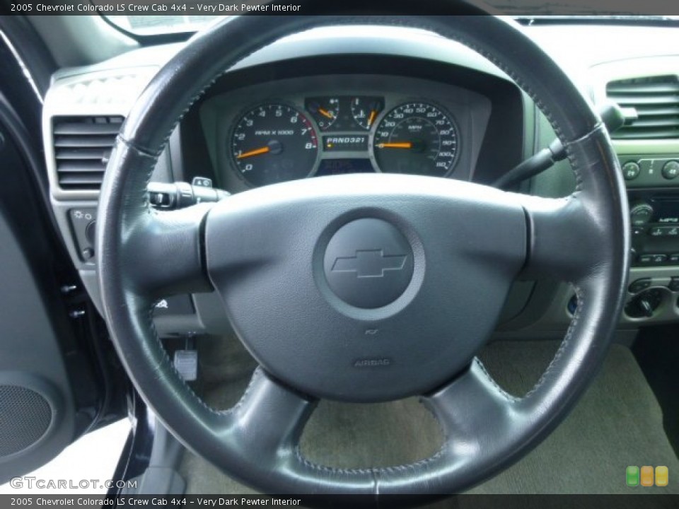 Very Dark Pewter Interior Steering Wheel for the 2005 Chevrolet Colorado LS Crew Cab 4x4 #78744421