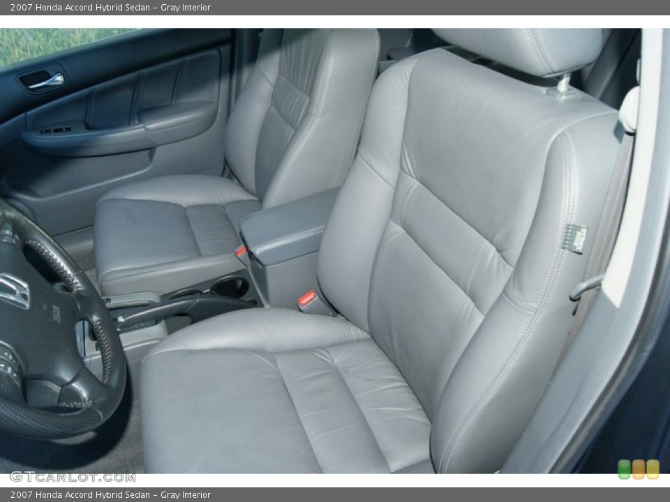 Gray Interior Front Seat for the 2007 Honda Accord Hybrid Sedan #78744665