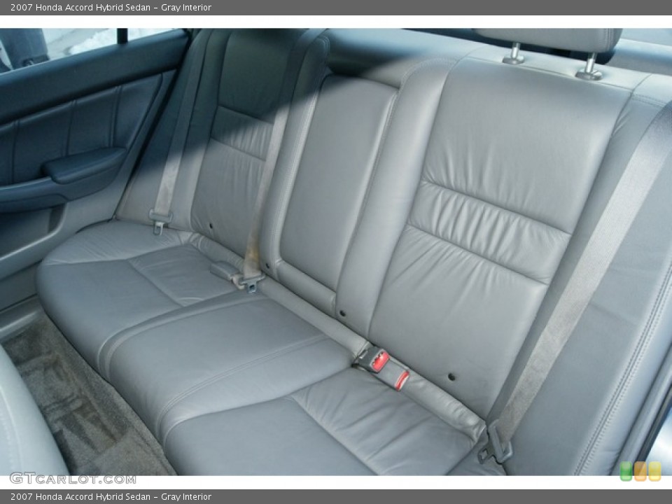 Gray Interior Rear Seat for the 2007 Honda Accord Hybrid Sedan #78744923
