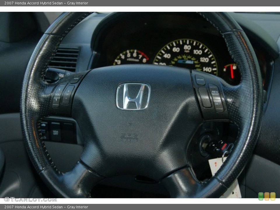 Gray Interior Steering Wheel for the 2007 Honda Accord Hybrid Sedan #78745004