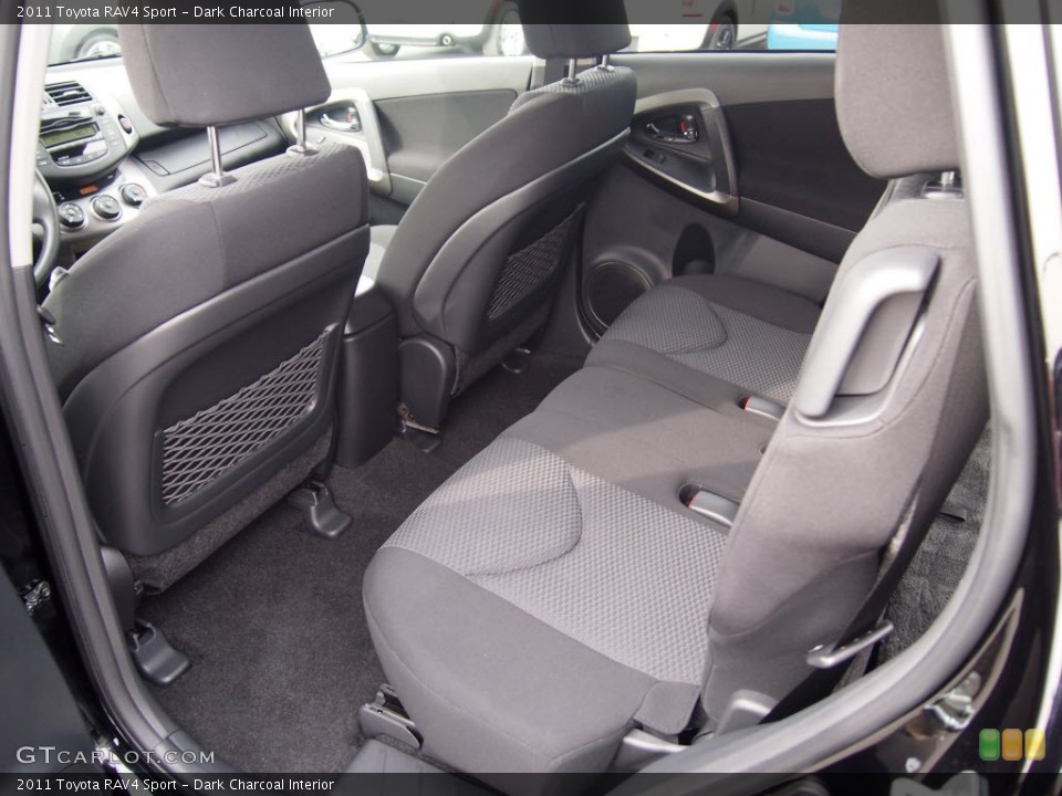 Dark Charcoal Interior Rear Seat for the 2011 Toyota RAV4 Sport #78745343