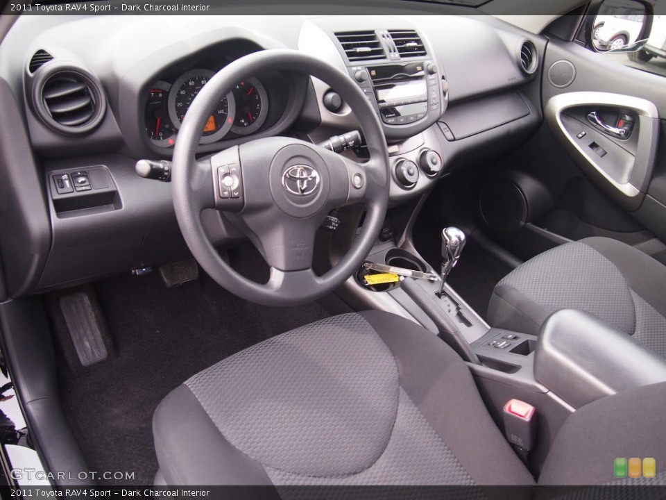 Dark Charcoal Interior Prime Interior for the 2011 Toyota RAV4 Sport #78745415