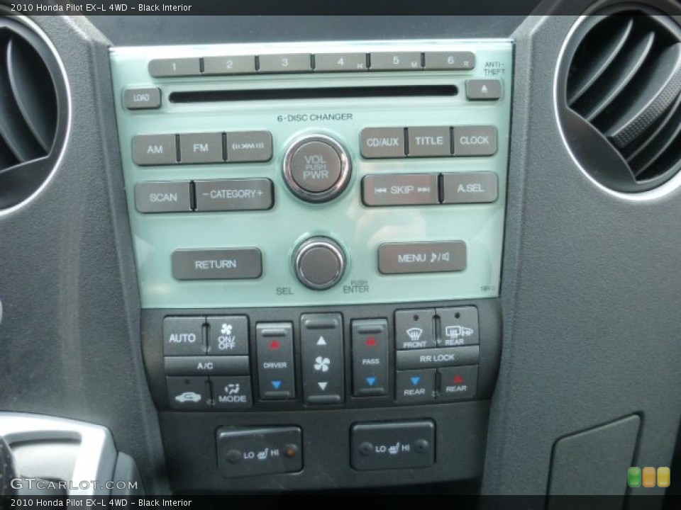 Black Interior Controls for the 2010 Honda Pilot EX-L 4WD #78747008