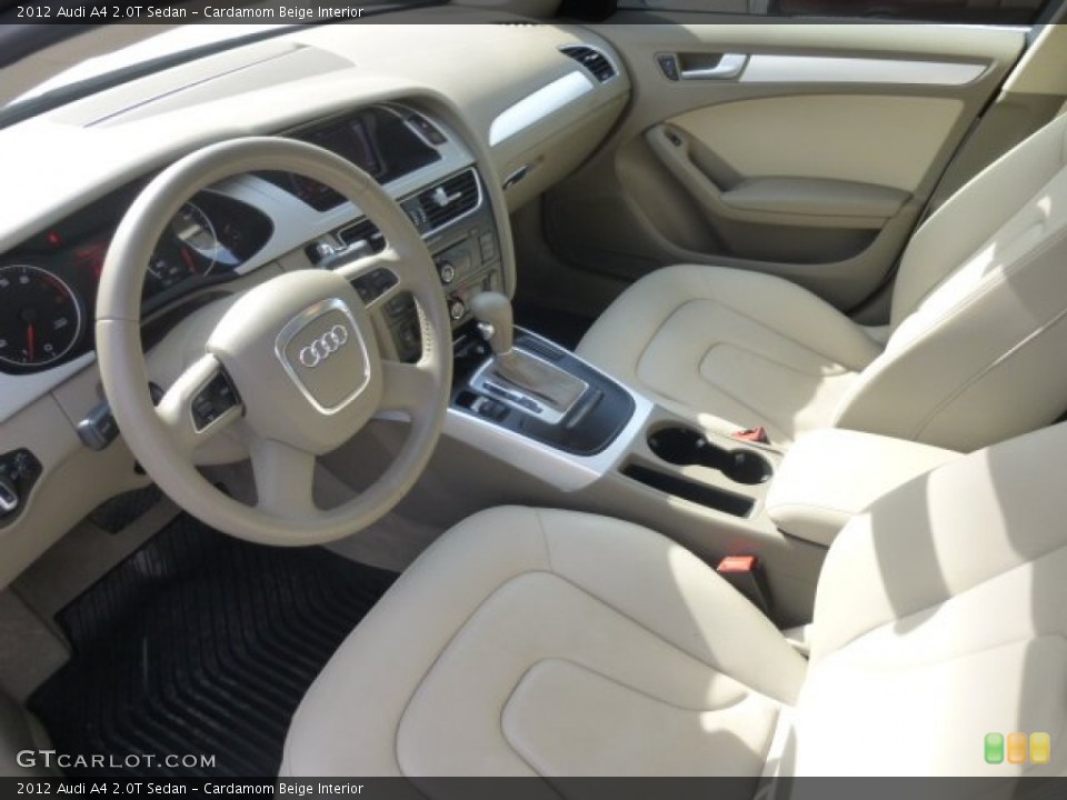 Cardamom Beige Interior Prime Interior for the 2012 Audi A4 2.0T Sedan #78747394