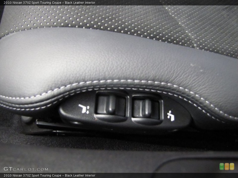 Black Leather Interior Controls for the 2010 Nissan 370Z Sport Touring Coupe #78747981