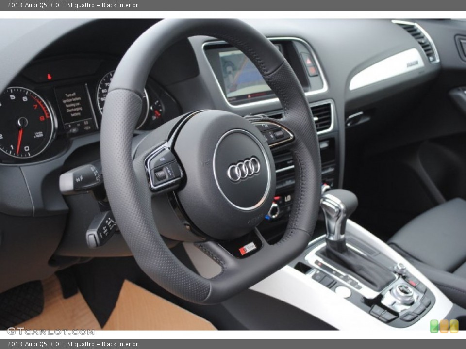 Black Interior Steering Wheel for the 2013 Audi Q5 3.0 TFSI quattro #78748949