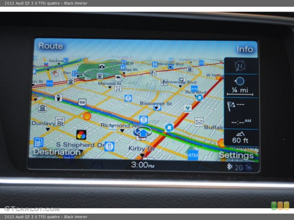 Black Interior Navigation for the 2013 Audi Q5 3.0 TFSI quattro #78749054