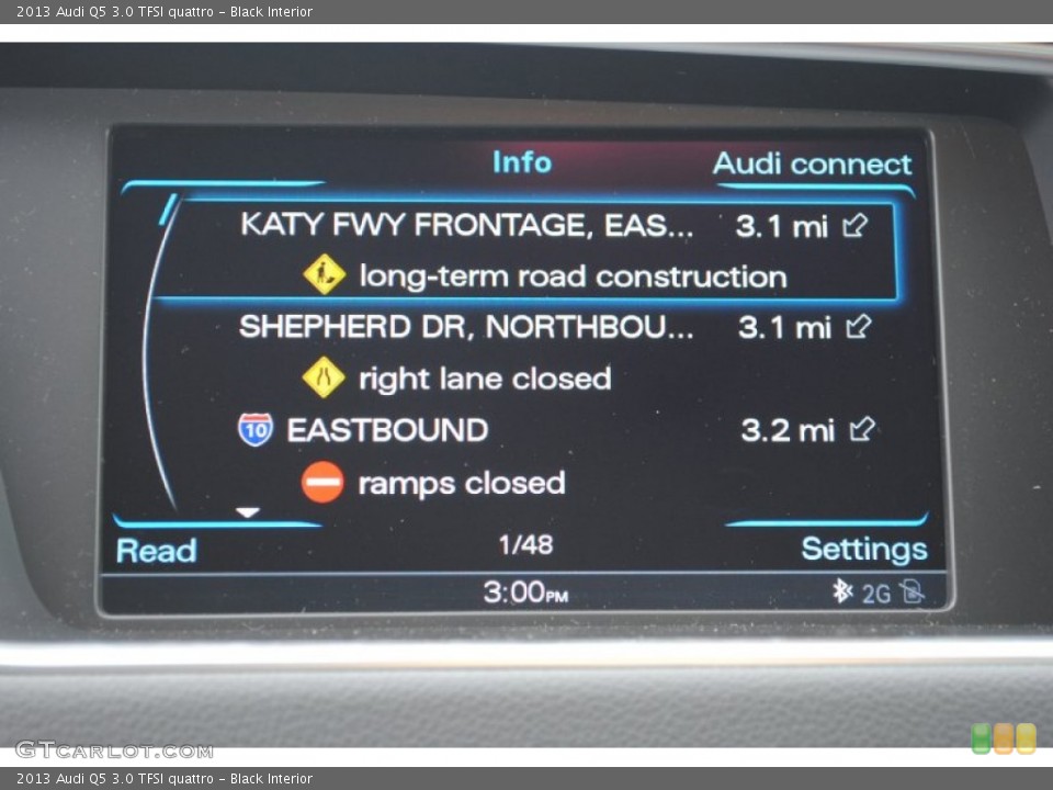 Black Interior Navigation for the 2013 Audi Q5 3.0 TFSI quattro #78749168