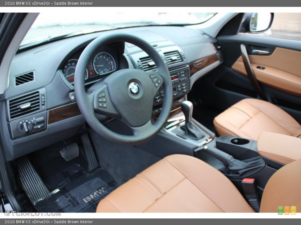 Saddle Brown 2010 BMW X3 Interiors