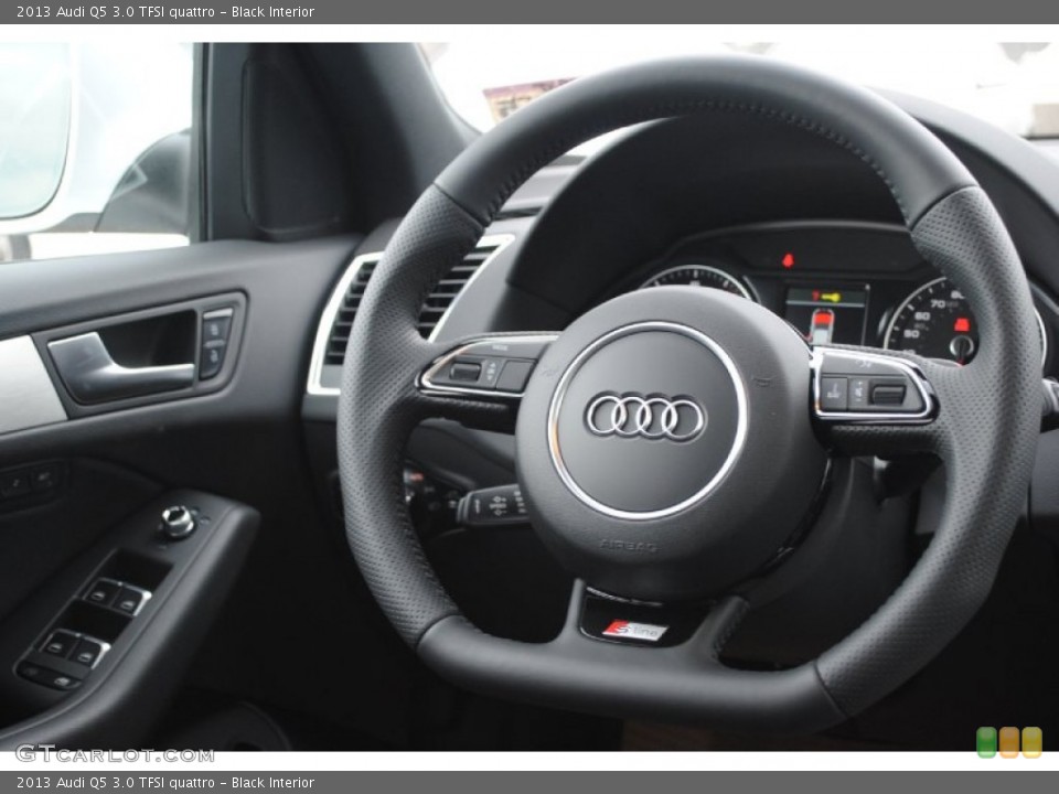 Black Interior Steering Wheel for the 2013 Audi Q5 3.0 TFSI quattro #78749329