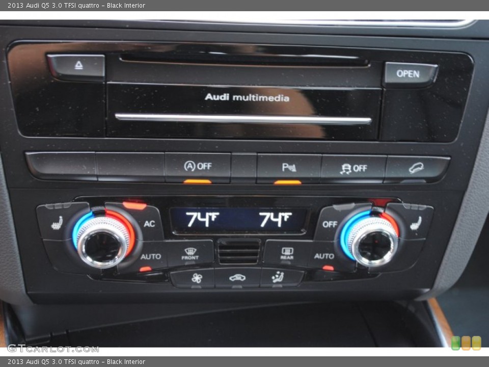 Black Interior Controls for the 2013 Audi Q5 3.0 TFSI quattro #78750811