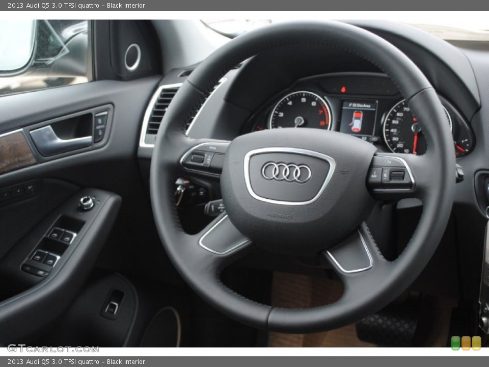 Black Interior Steering Wheel for the 2013 Audi Q5 3.0 TFSI quattro #78751028