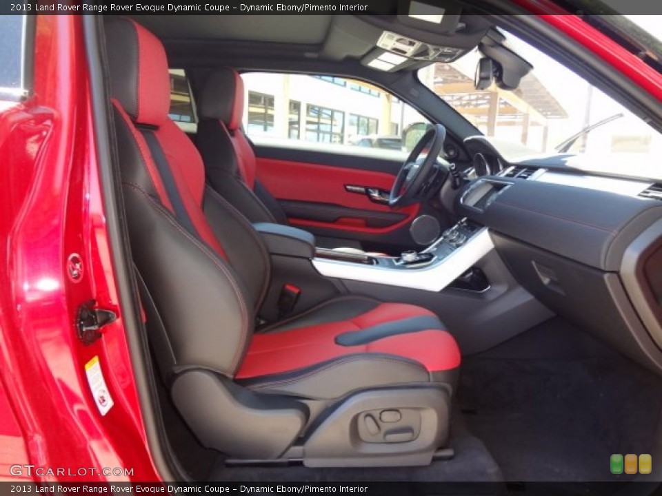Dynamic Ebony/Pimento Interior Front Seat for the 2013 Land Rover Range Rover Evoque Dynamic Coupe #78751404