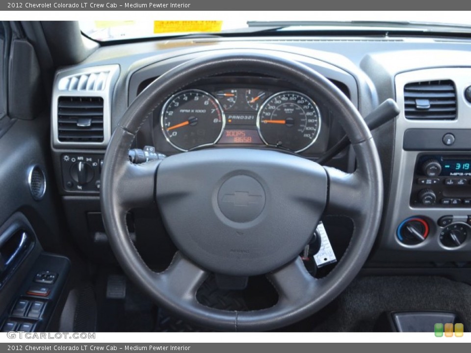 Medium Pewter Interior Steering Wheel for the 2012 Chevrolet Colorado LT Crew Cab #78751561
