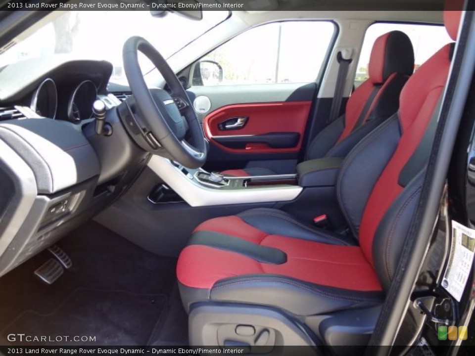 Dynamic Ebony/Pimento Interior Photo for the 2013 Land Rover Range Rover Evoque Dynamic #78751672
